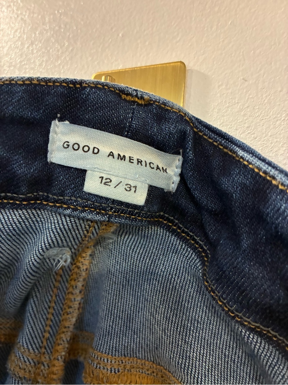 Good American Dark Blue High-Rise Denim Jeans